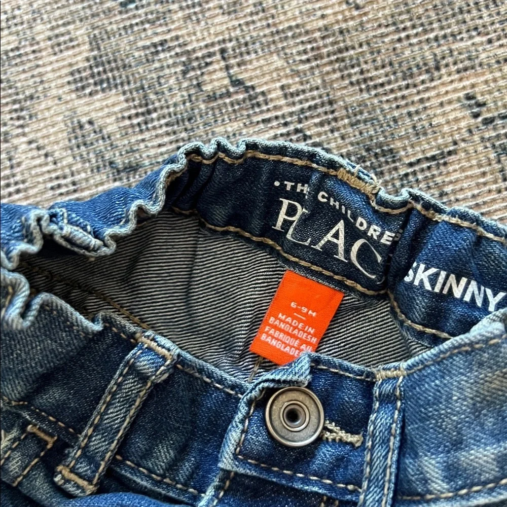 6-9 mo boys jean set - Light‎ Blue and Dark Blue